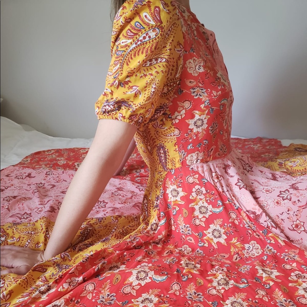 Mid calf flowy dress